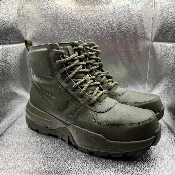 Size 11 Nike Air Max Goaterra 2.0 Green Mens Cargo Khaki Boot Shoes DD5016-300 - Picture 1 of 11